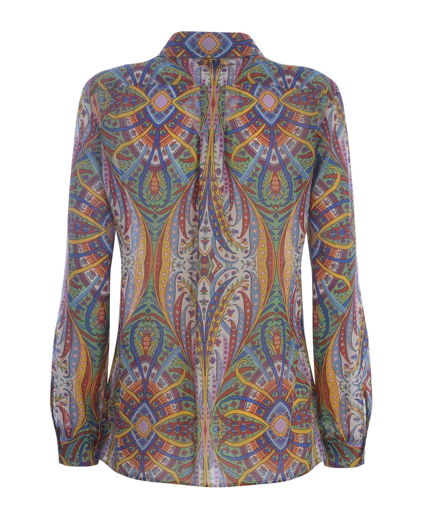 Etro Paisley Print Long-sleeved Shirt - Multicolour