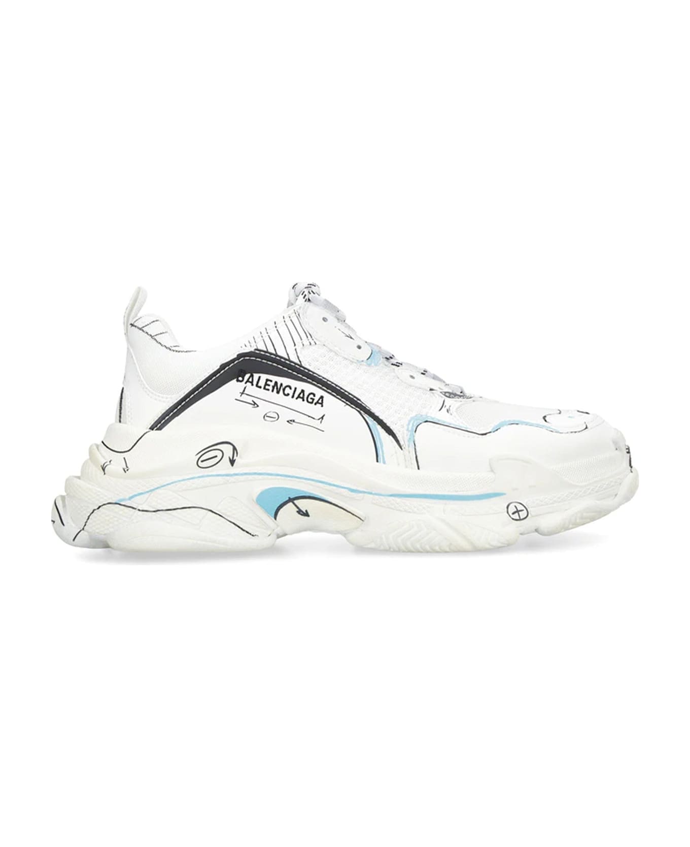 Balenciaga Triple S Sneakers - White