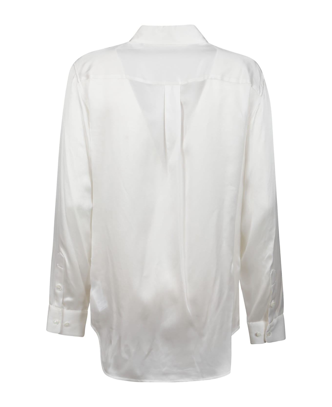 Equipment Signature Long Sleeve Shirt - Nature White シャツ