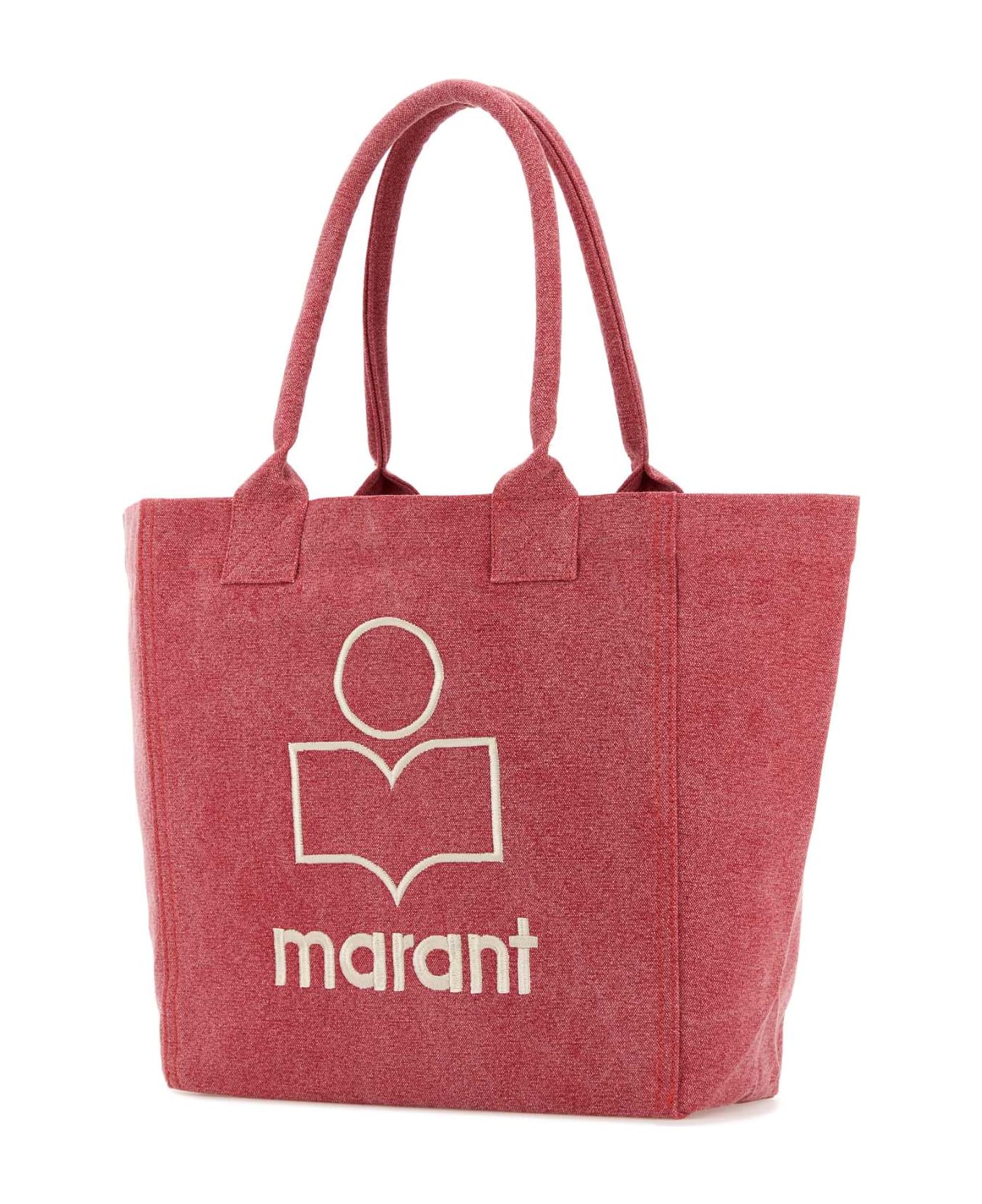 Isabel Marant Dark Pink Cotton Small Yenky Shopping Bag - BERRY