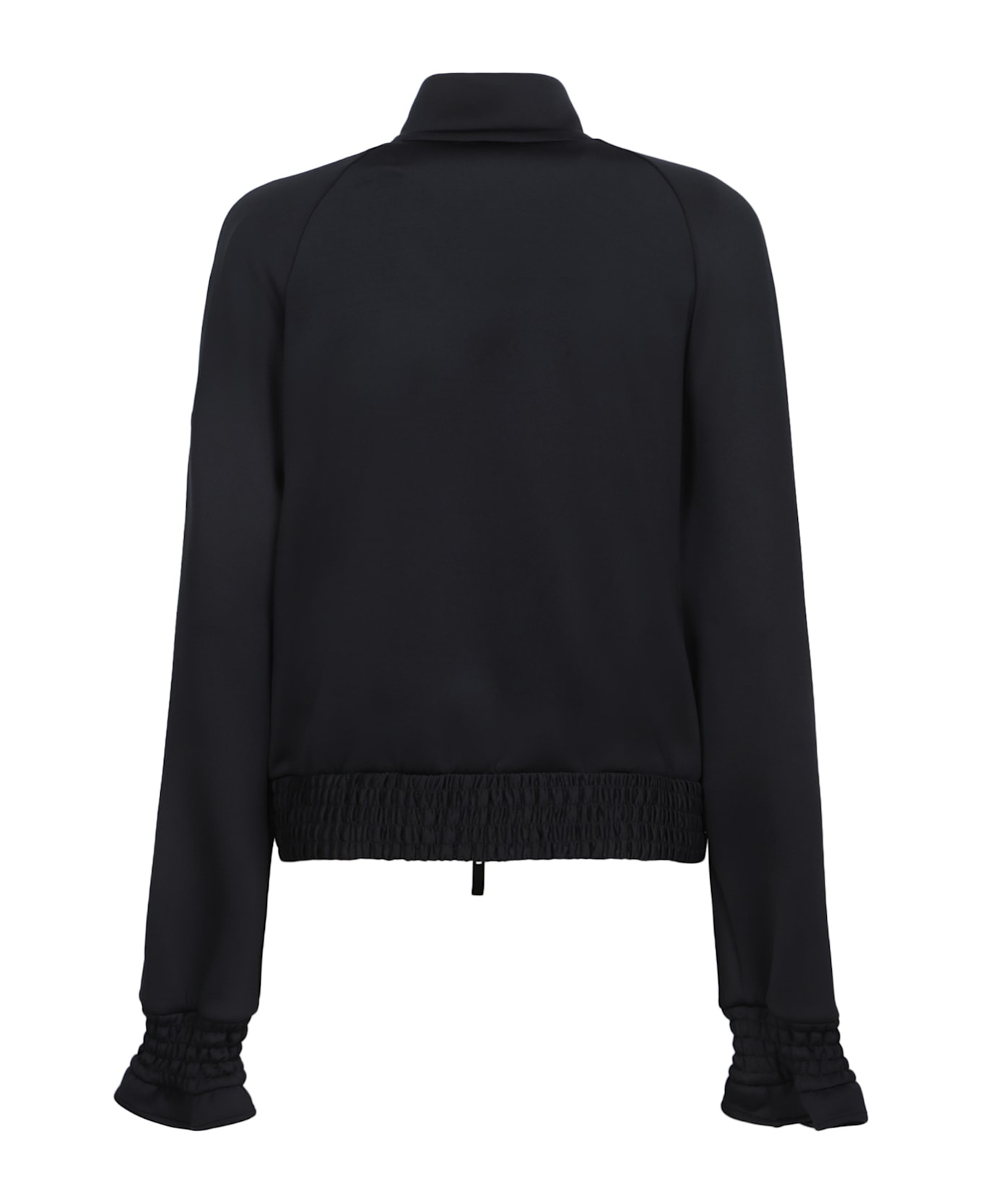 Moncler Black Stretch Polyester Sweatshirt - Nero