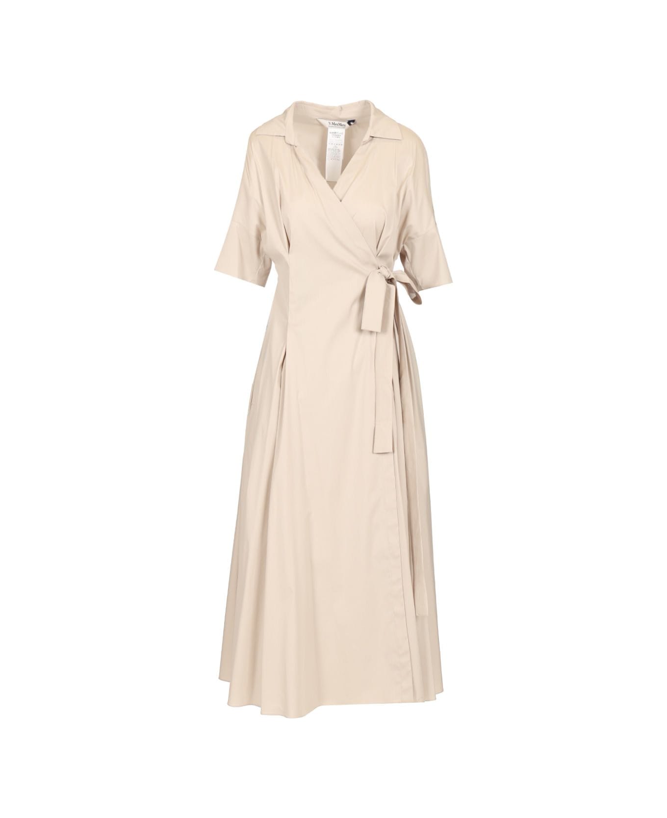 'S Max Mara Long Wrap Shirt Dress - Beige