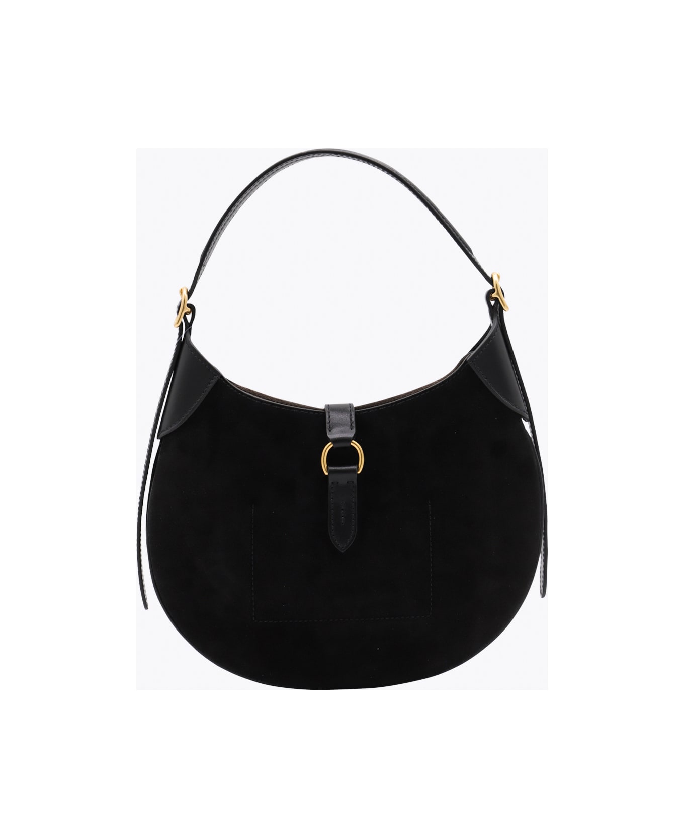 Polo Ralph Lauren Black Leather Shoulder Bag - Black