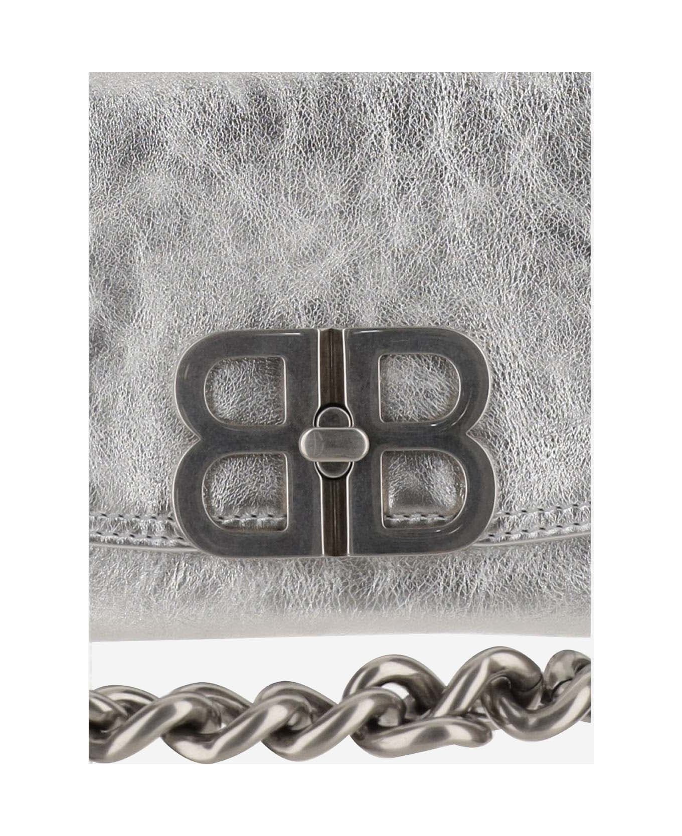Balenciaga Flap Bag Bb Soft Small Metallic Silver - Silver