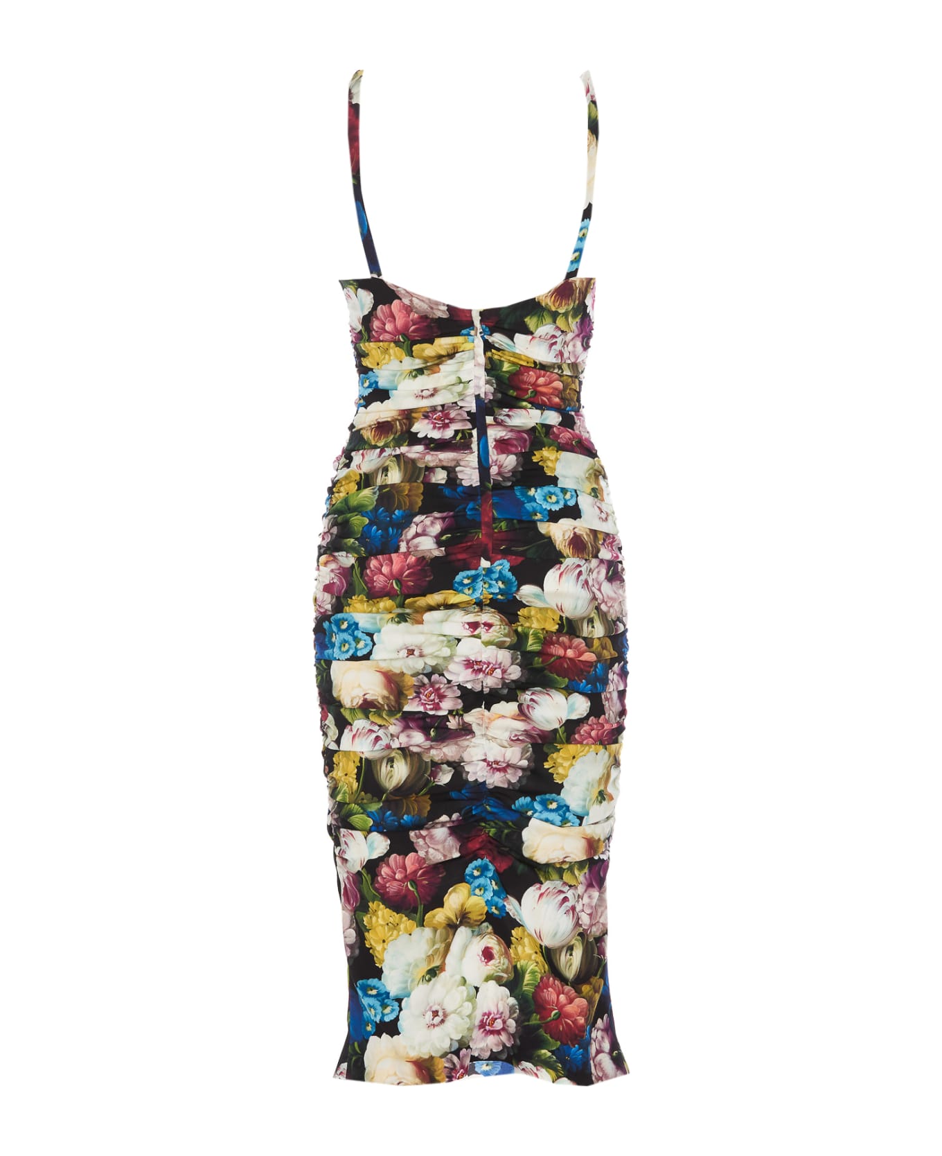 Dolce & Gabbana Nocturnal Flower Draped Midi Dress - MultiColour ワンピース＆ドレス