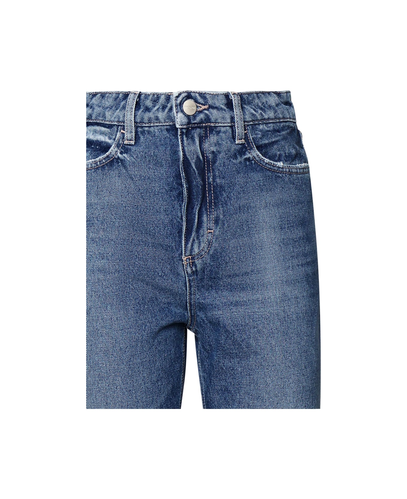 Icon Denim Rose Cotton Denim Jeans - Denim
