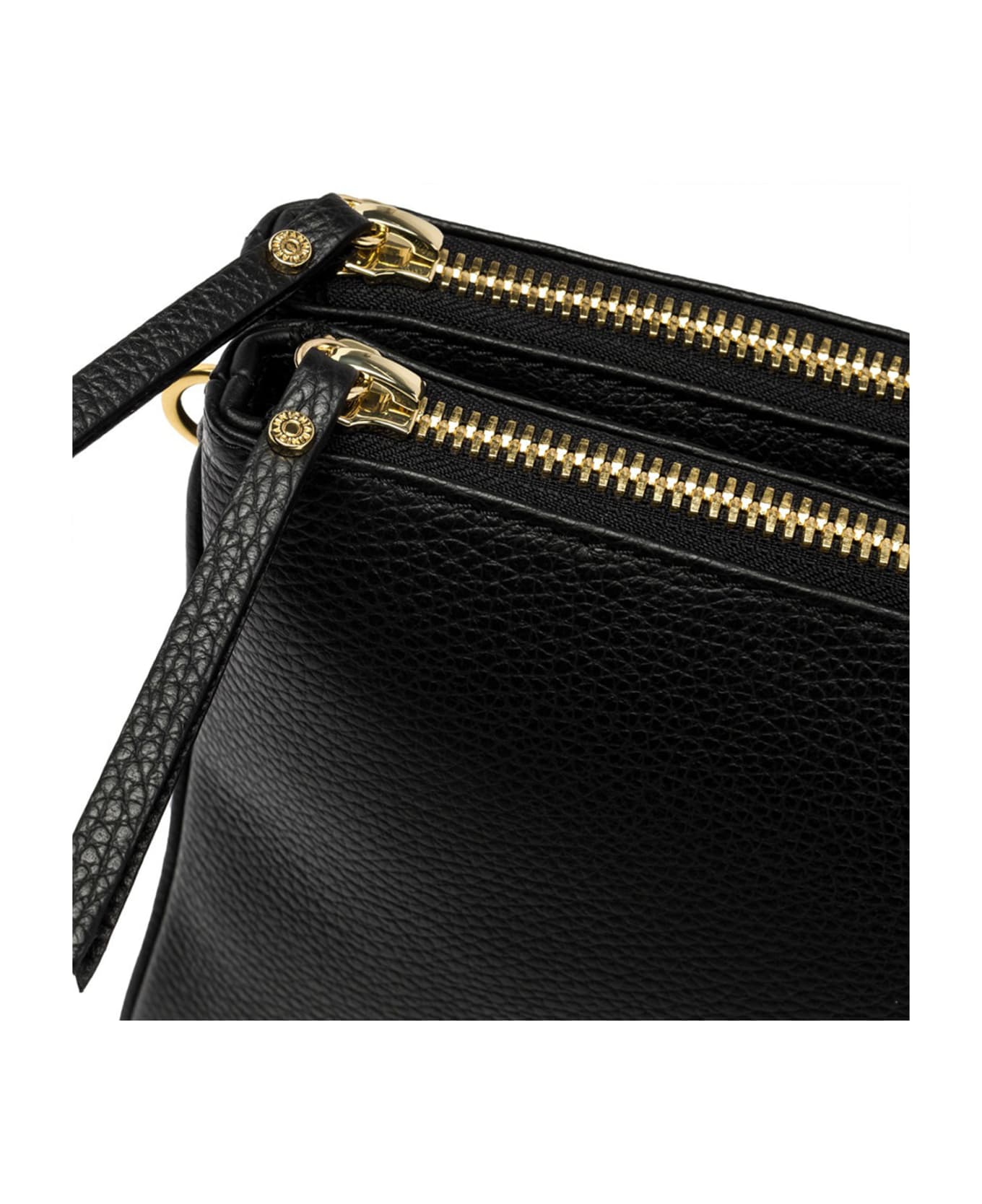 Gianni Chiarini Black Frida Shoulder Bag In Matte Leather - NERO