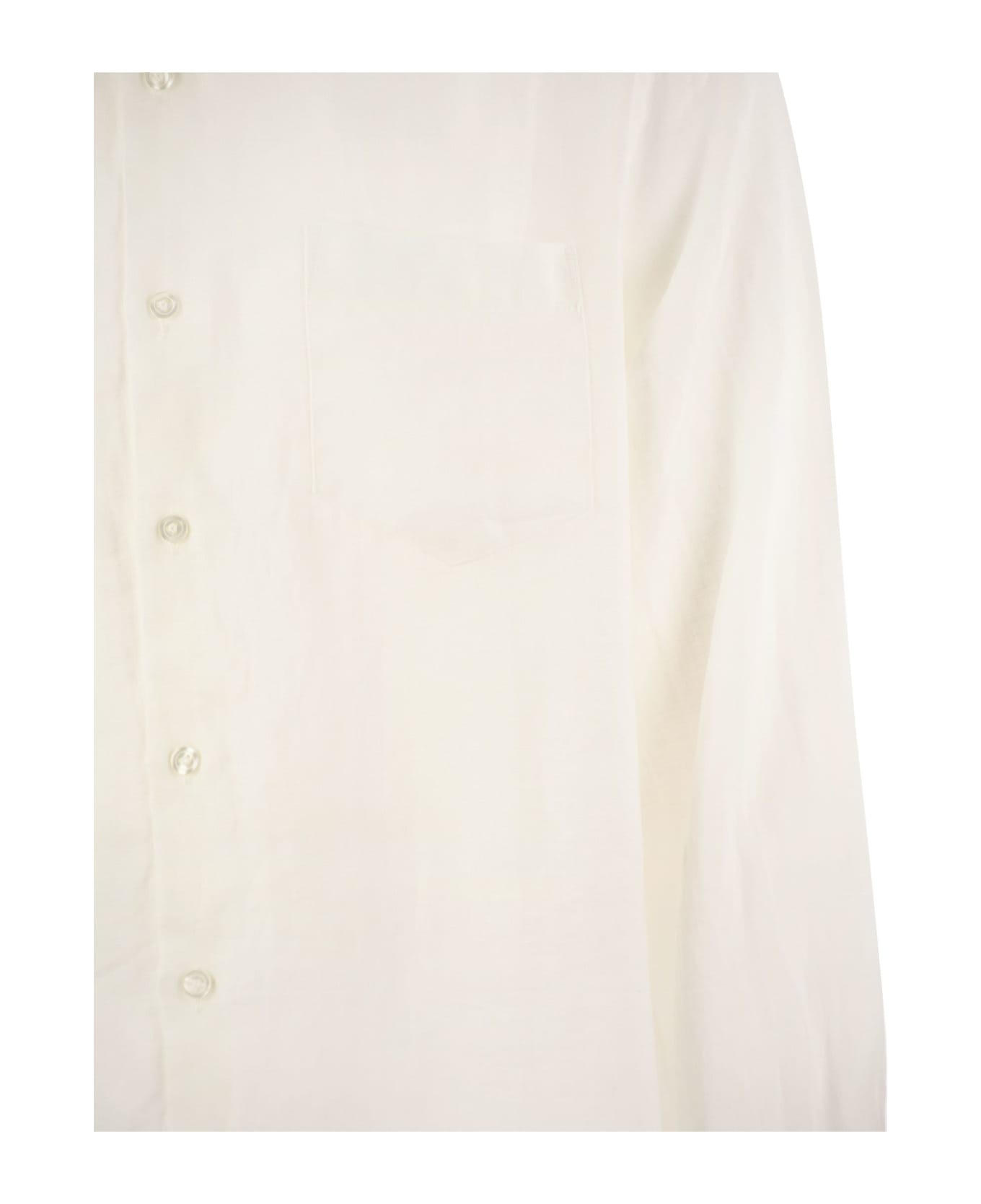 Vilebrequin Long-sleeved Linen Shirt - White