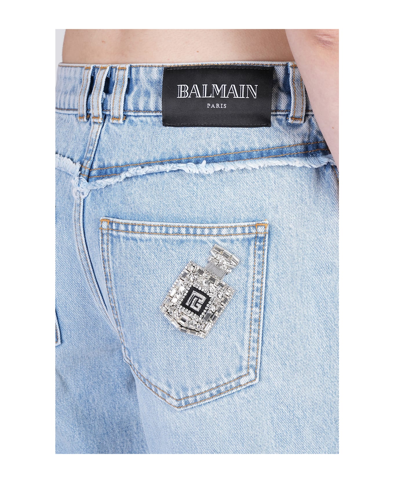Balmain Jeans In Blue Cotton - blue
