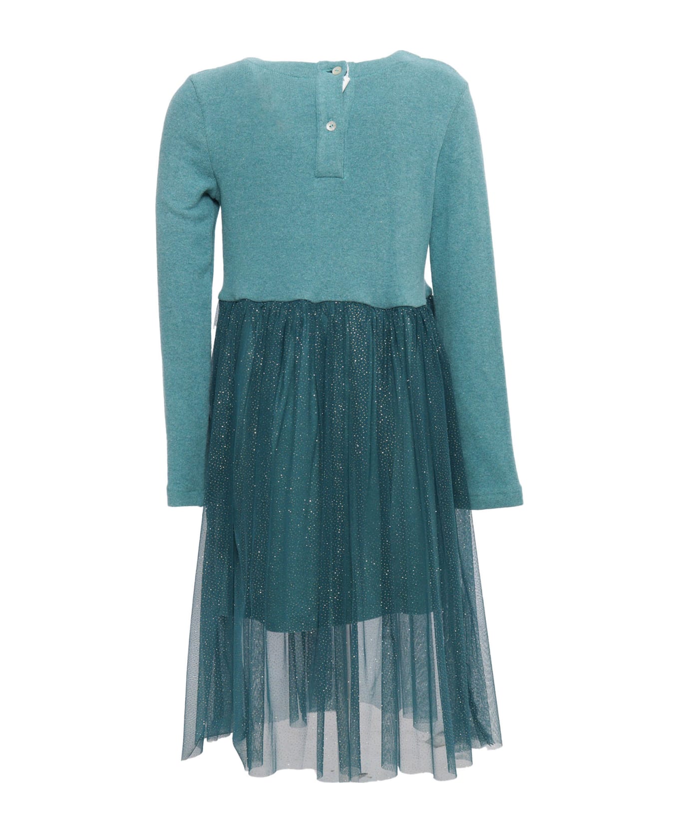 Magil Glitter Tulle Skirt Dress - BLUE