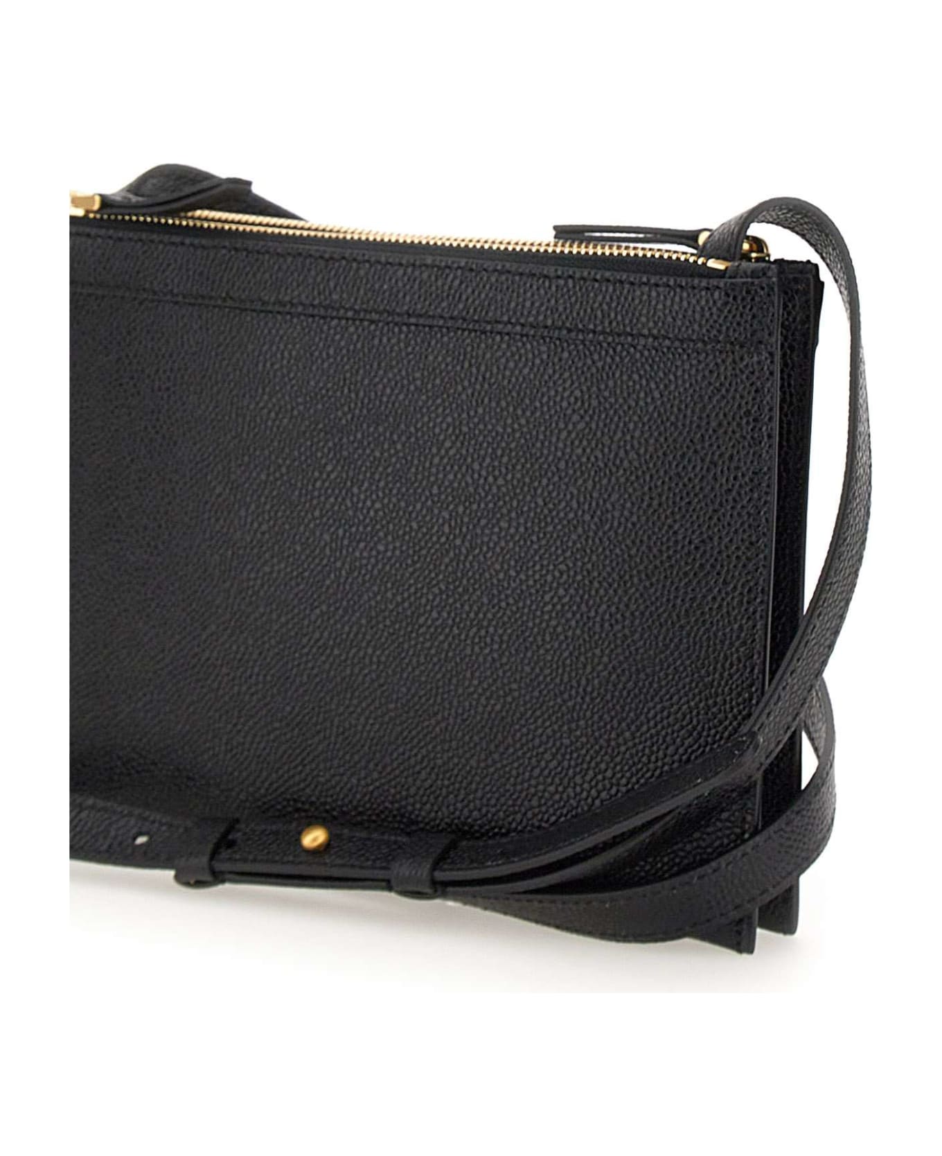 Thom Browne 'small Document Holder ' Shoulder Bag Leather - BLACK
