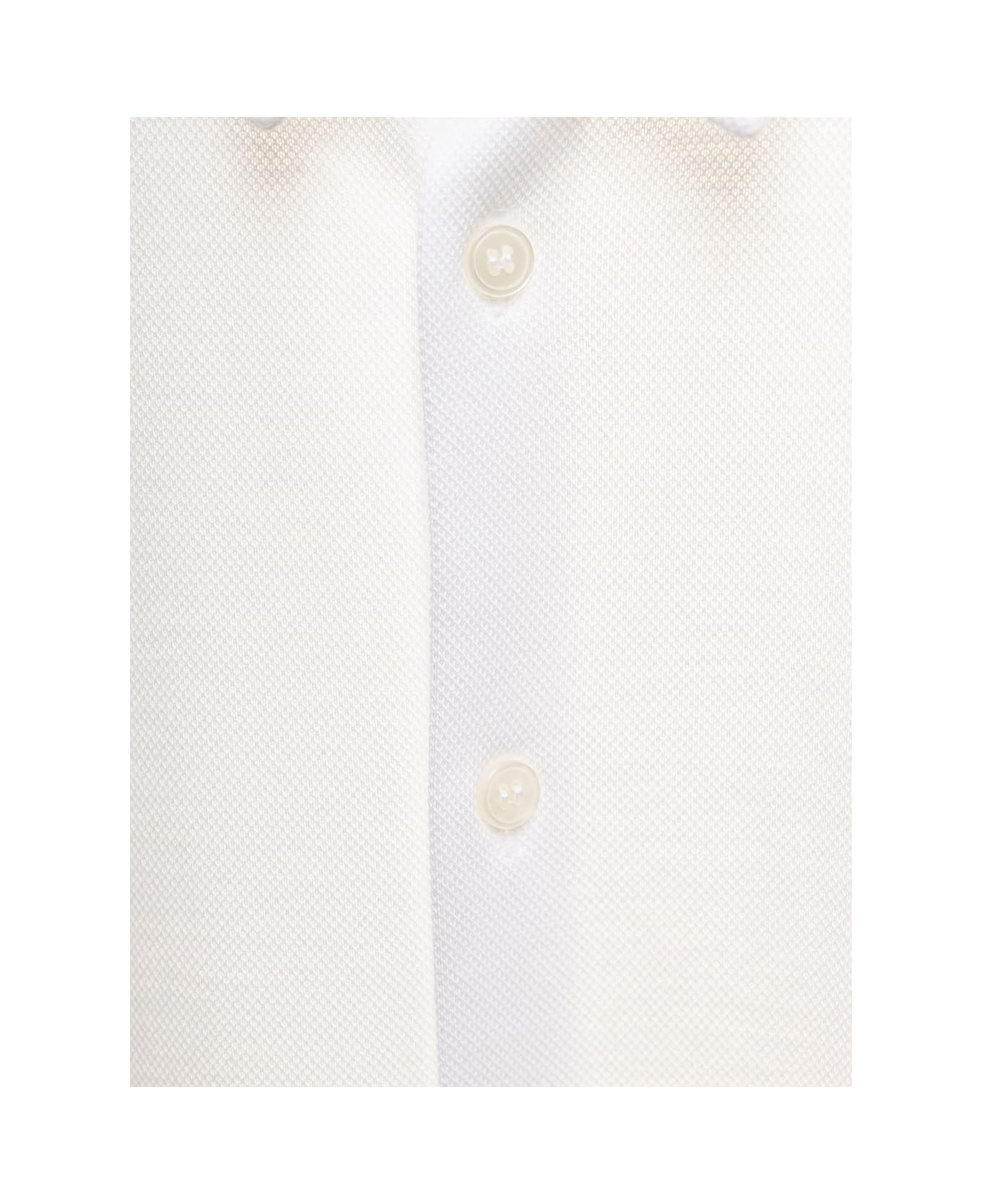 Il Gufo White Long Sleeve Shirt In Cotton Boy - White