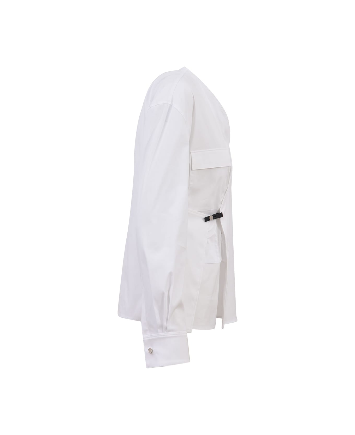 1017 ALYX 9SM White Wrap Shirt - WHITE