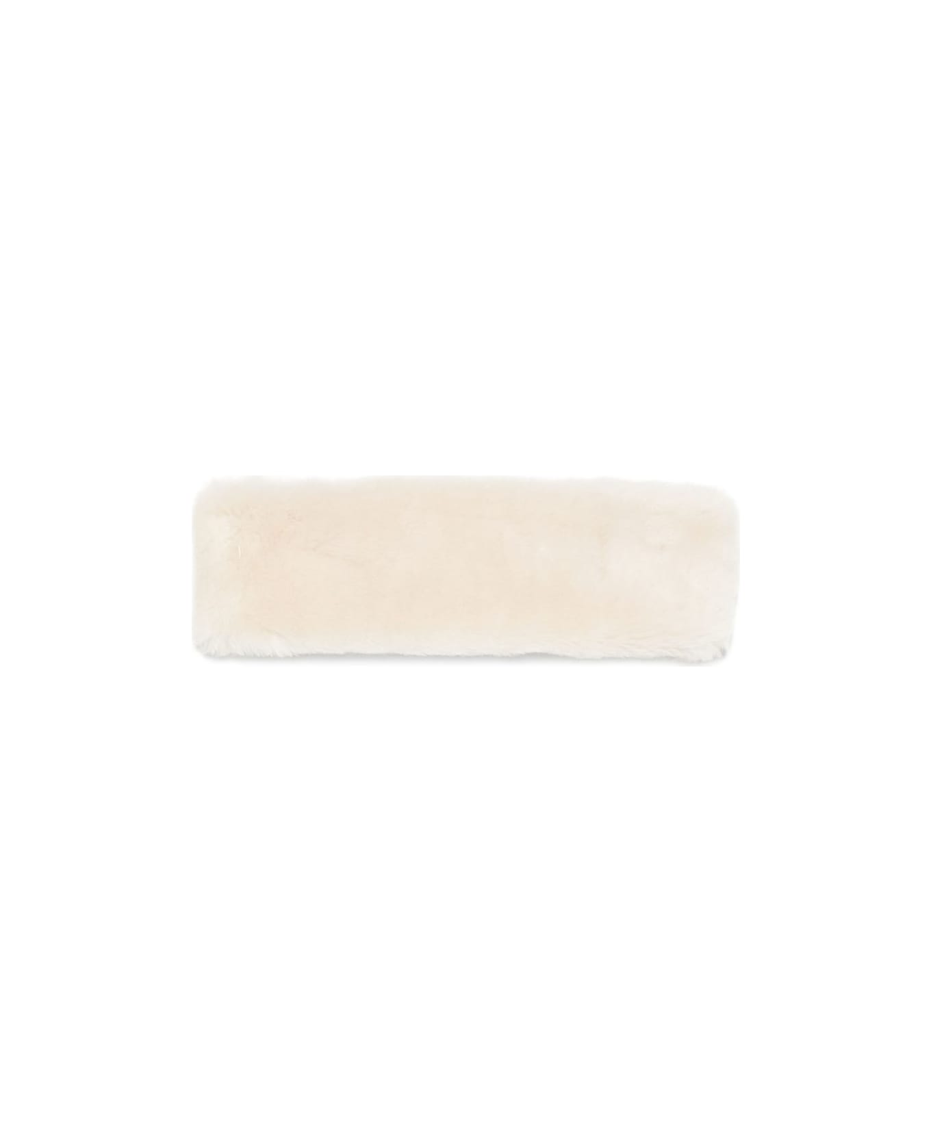 Totême Shearling Headband - Beige