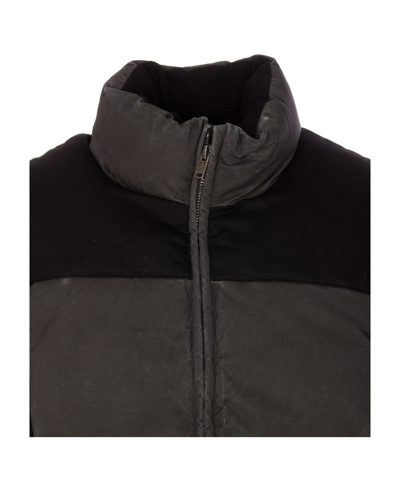 Guess Gusa Canvas Puffer Down Jacket - Nero