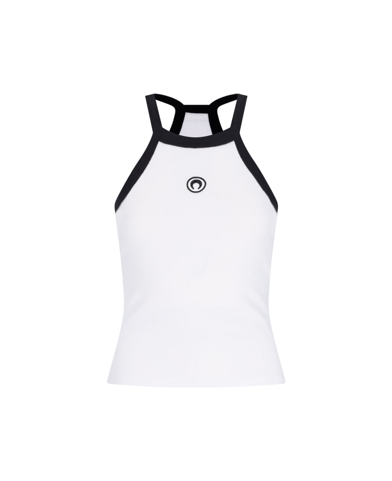 Marine Serre Tank Top Logo - White