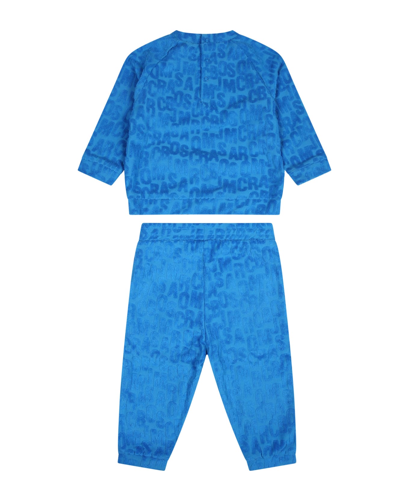 Marc Jacobs Blue Set For Baby Boy With Logo - Light Blue ボトムス