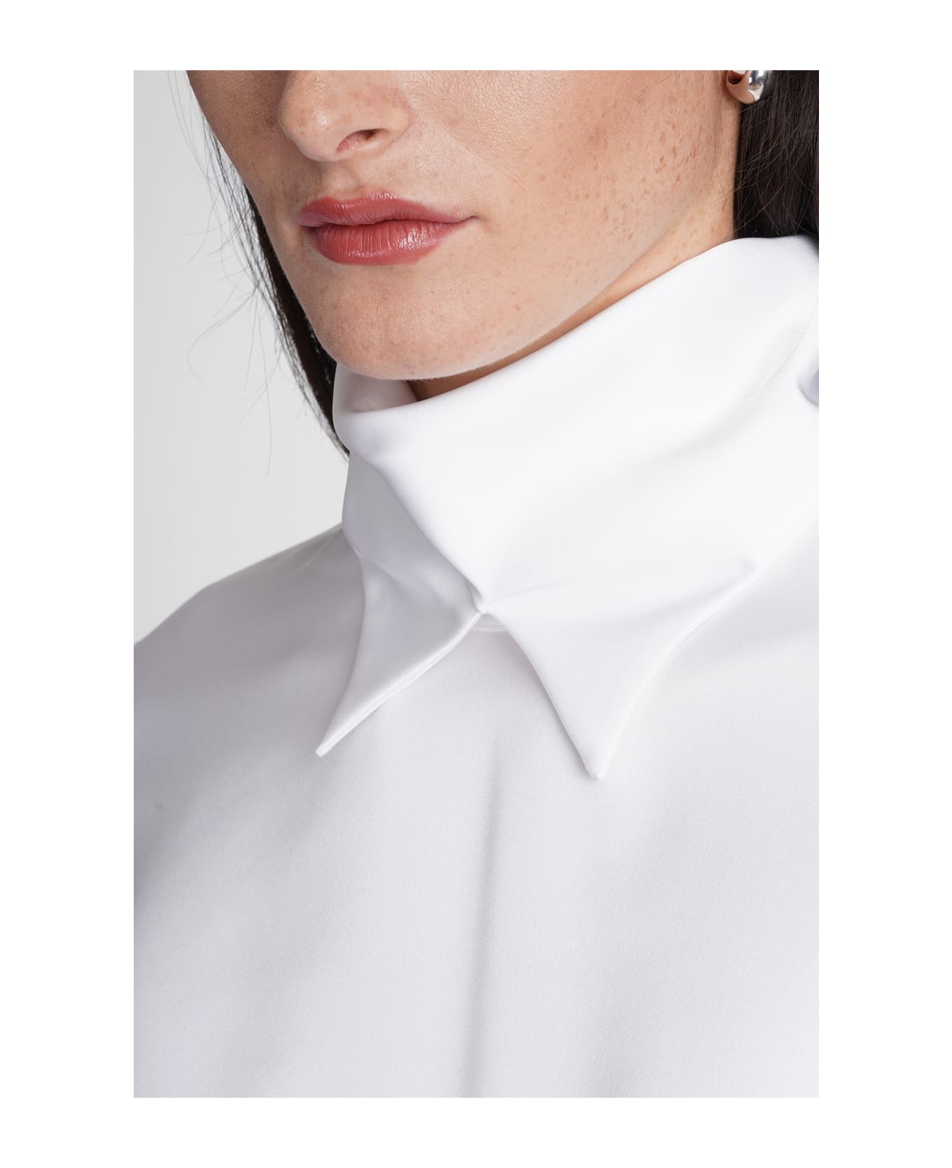 Emporio Armani Blouse In White Polyester Giorgio Armani - Silk White