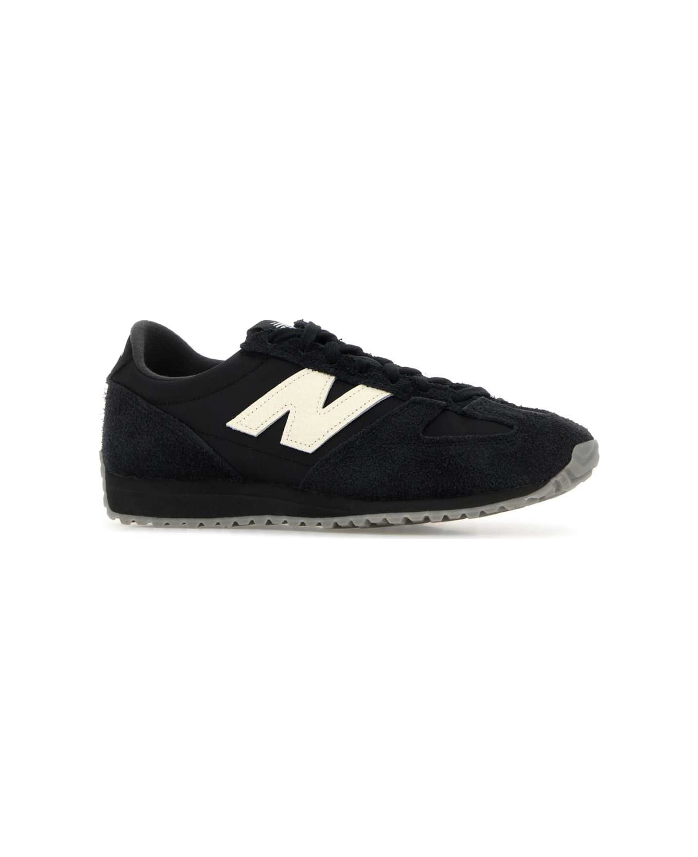 Junya Watanabe Black Suede And Fabric Junya Watanabe X New Balance Sneakers - BLACK