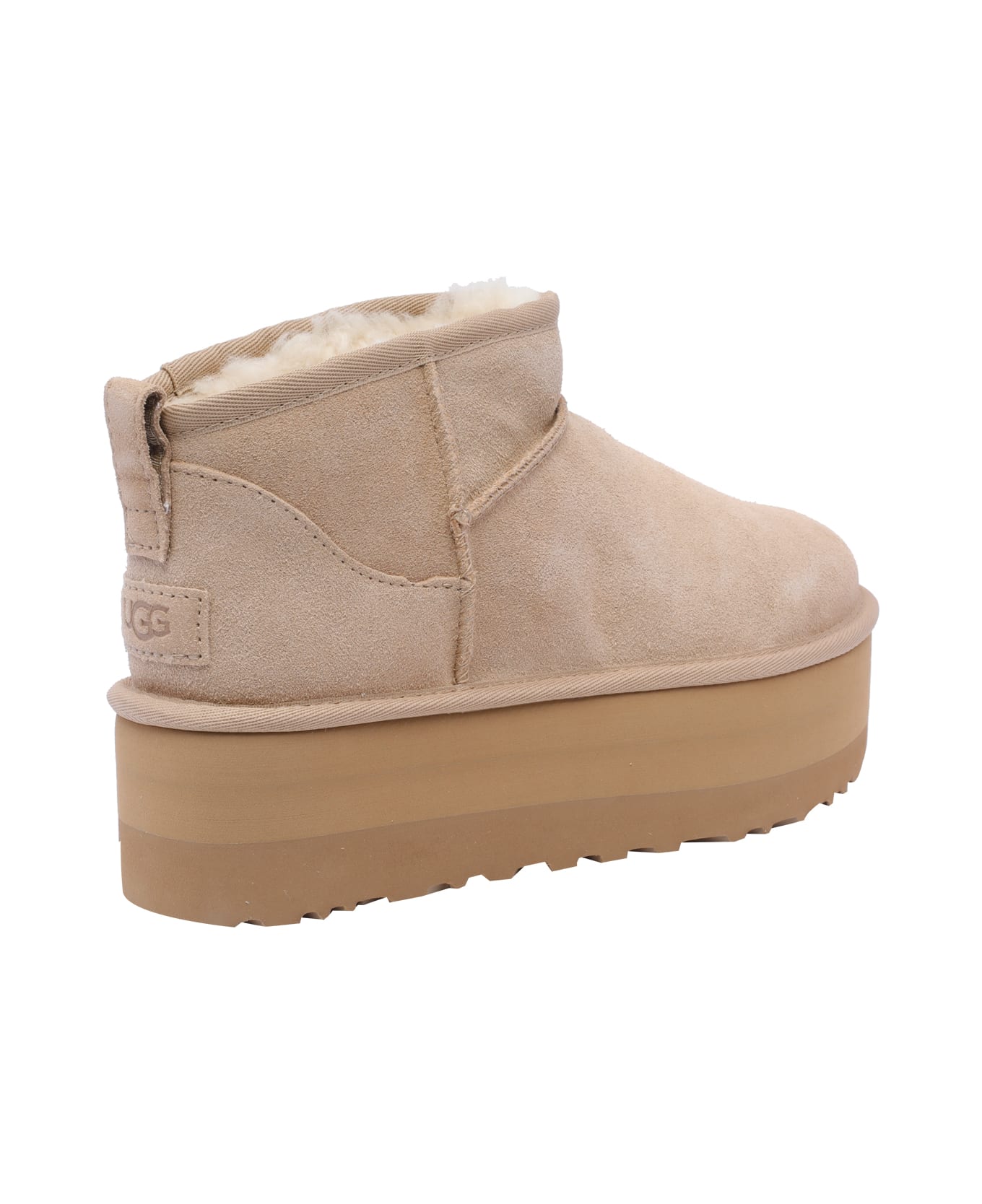 UGG Mini Classic Ultra Platform Booties - Beige