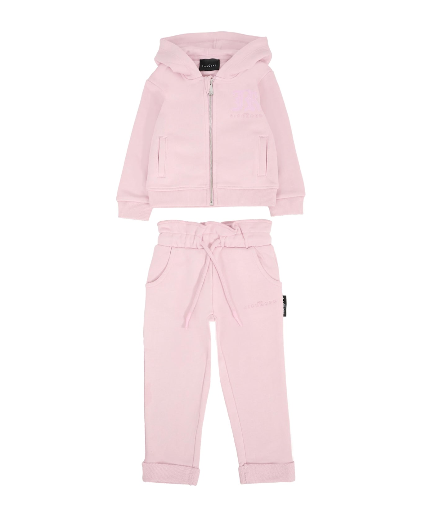 Richmond Lilac Suit For Baby Girl With Logo - Lilac