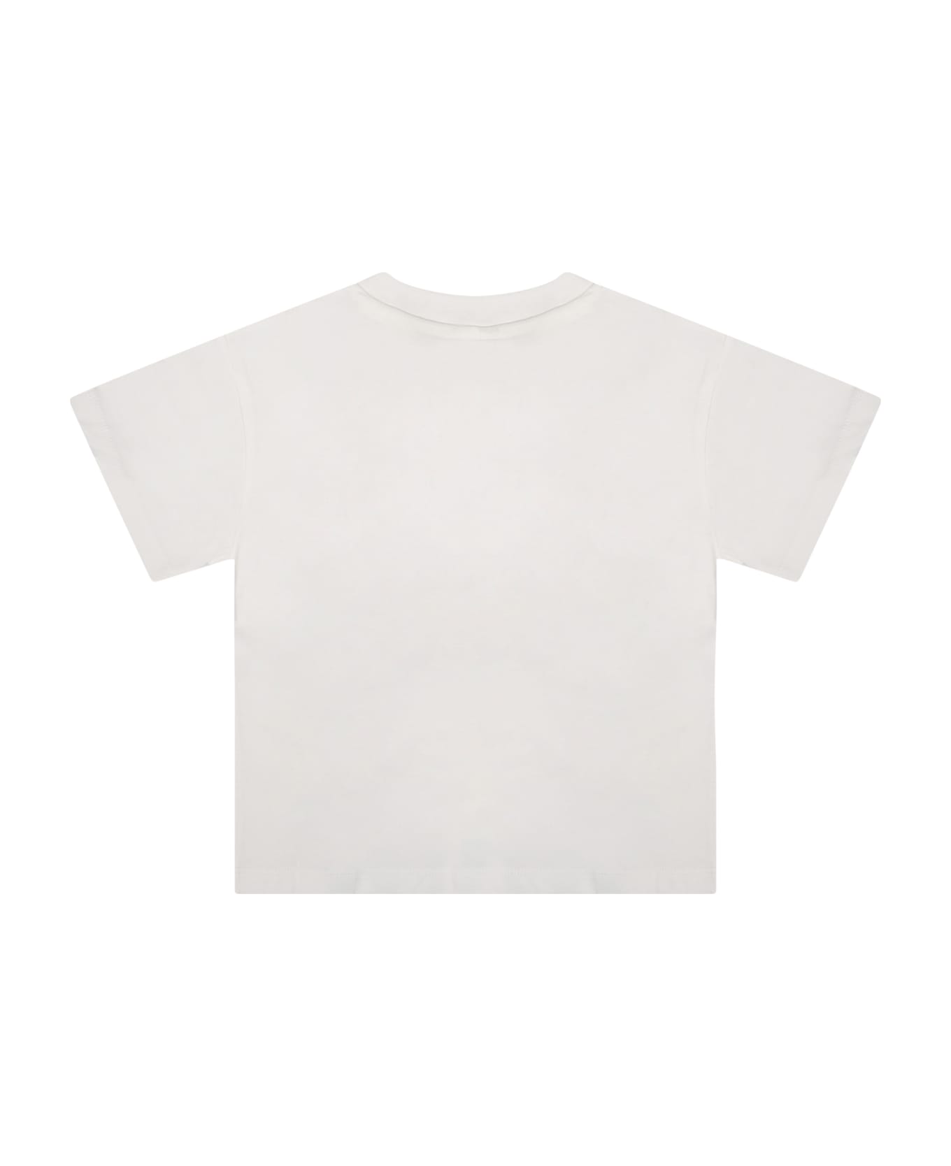 Stella McCartney Kids White T-shirt For Baby Boy With Fruit Print - White