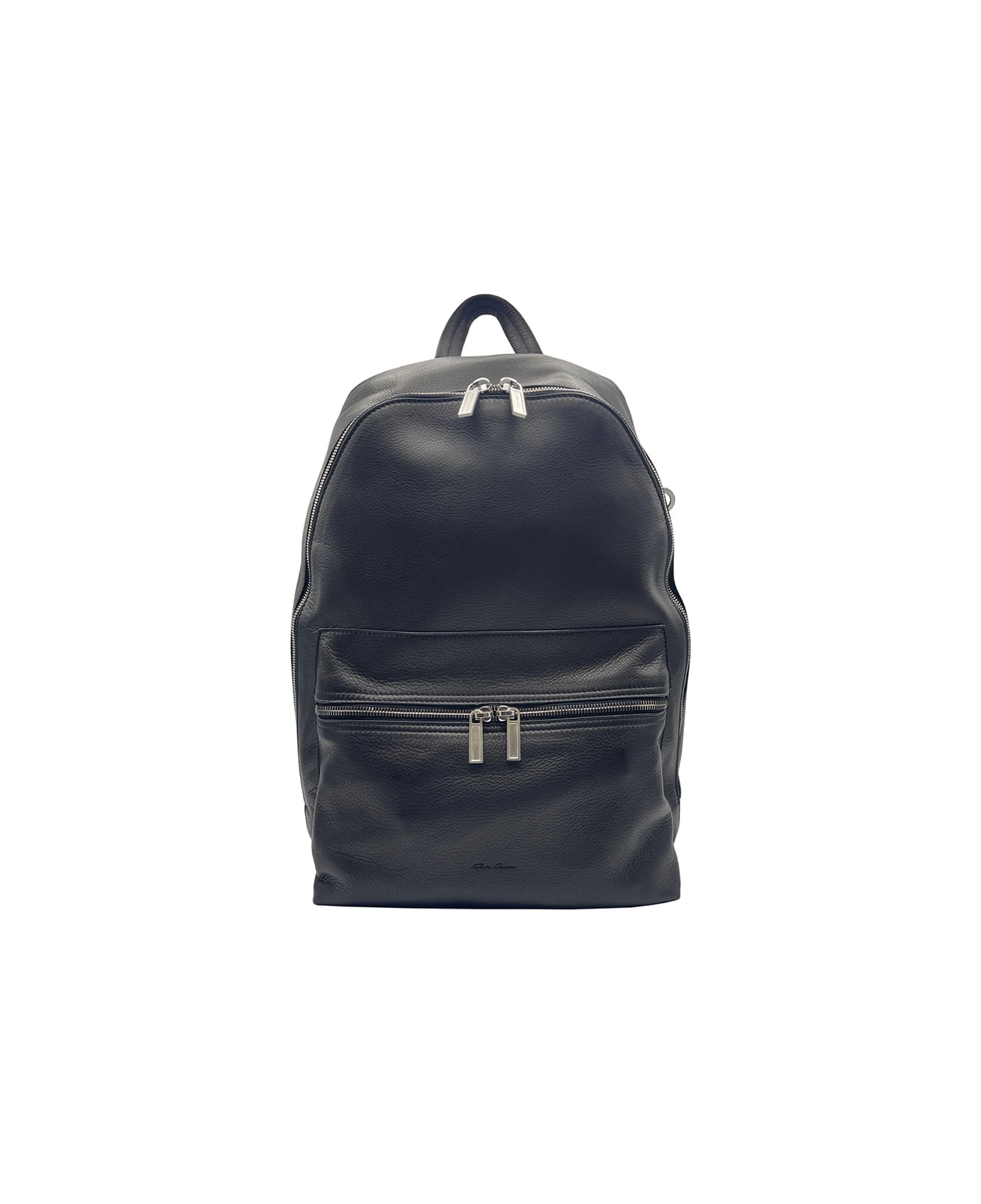 Rick Owens Leather Backpack - Black