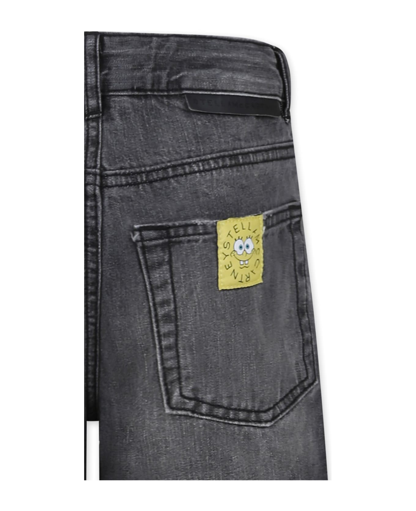 Stella McCartney Kids Grey Shorts For Boy With Spongebob - Grey