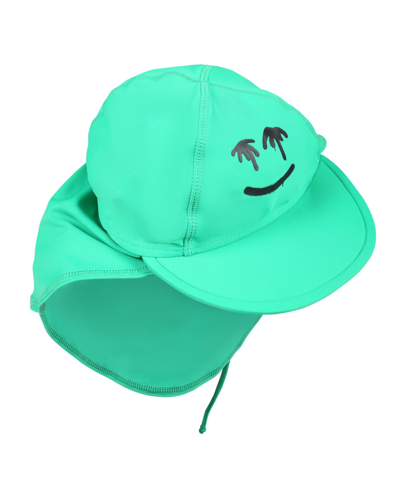 Molo Green Hat For Kids With Smiley - Green アクセサリー＆ギフト