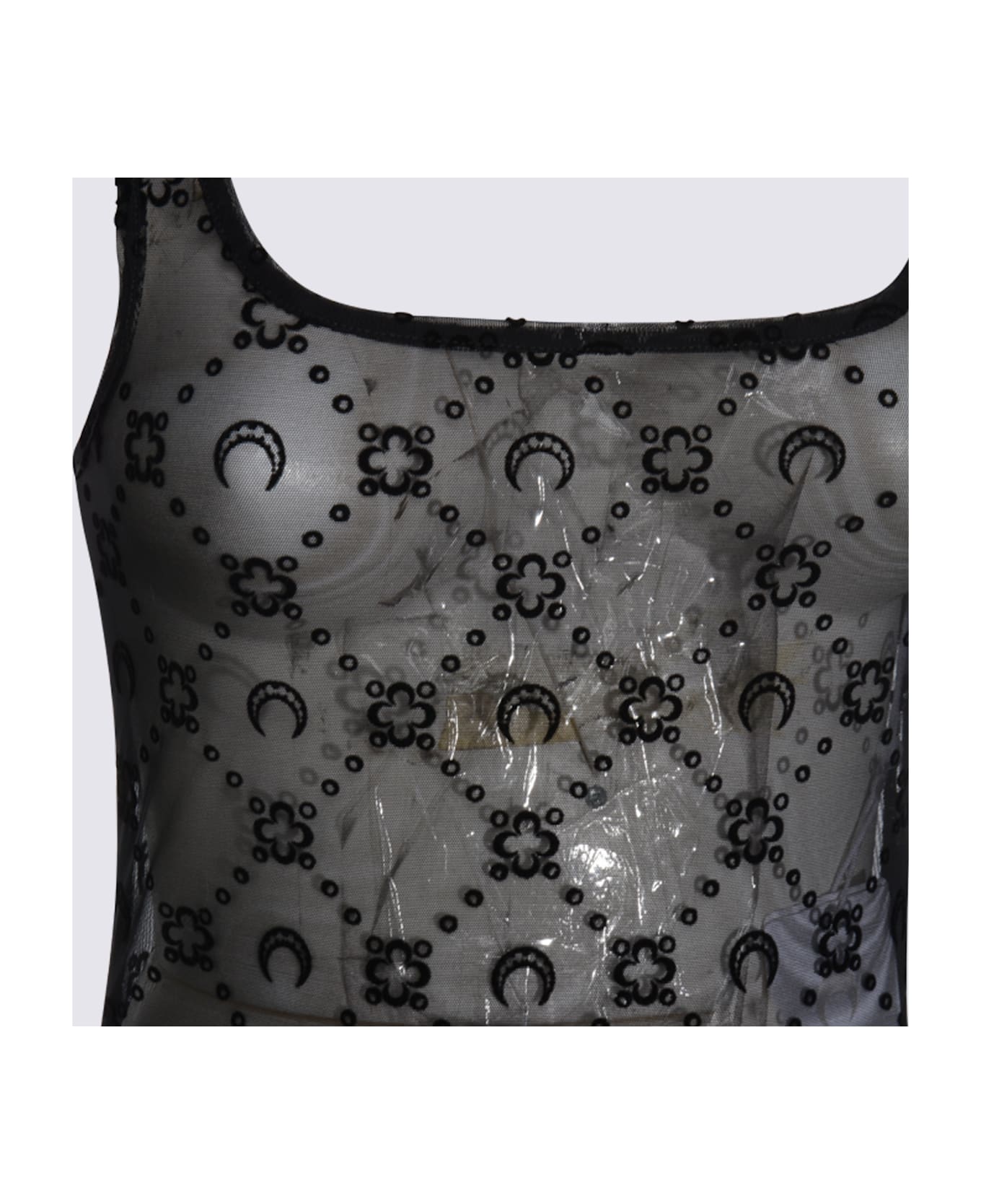 Marine Serre Black Bodysuit - Black