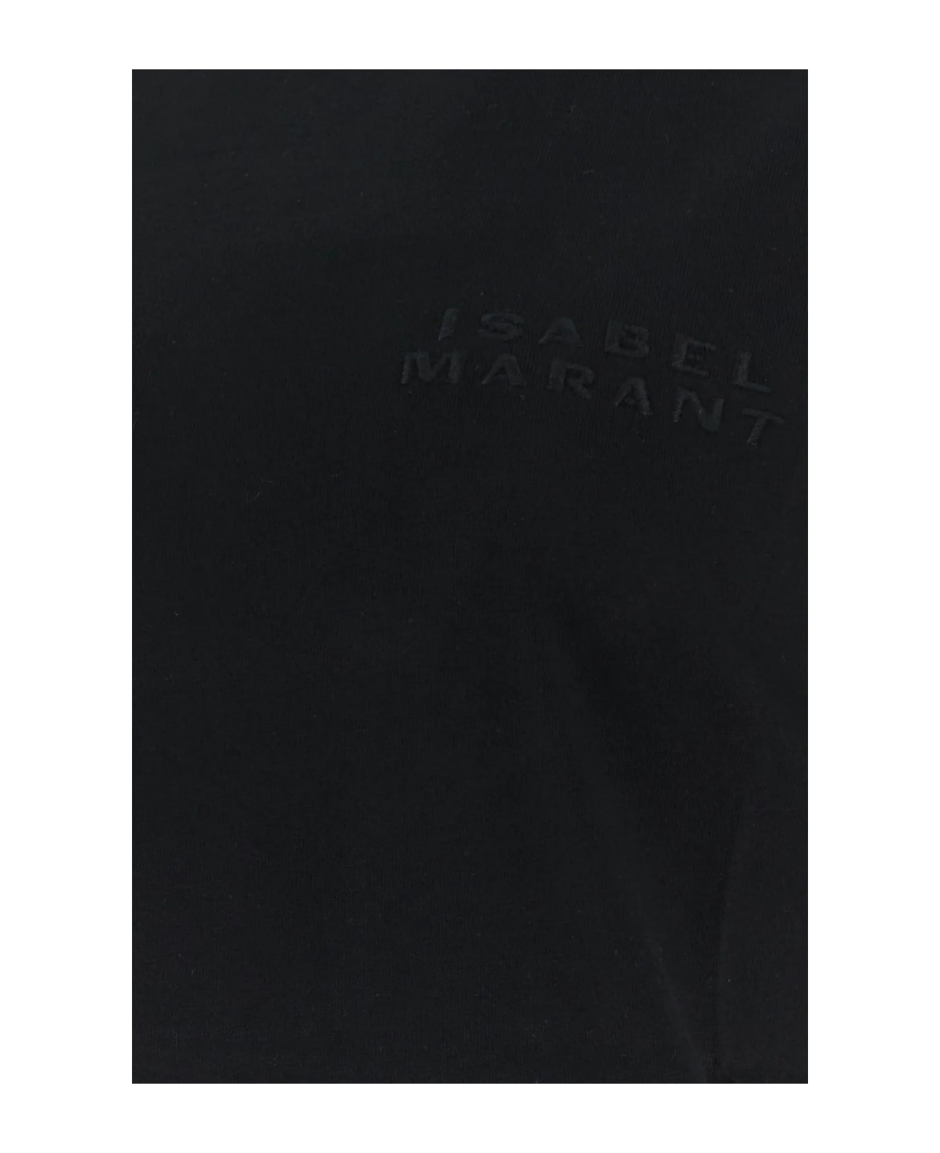 Isabel Marant Black Cotton Vidal T-shirt - Bk Black