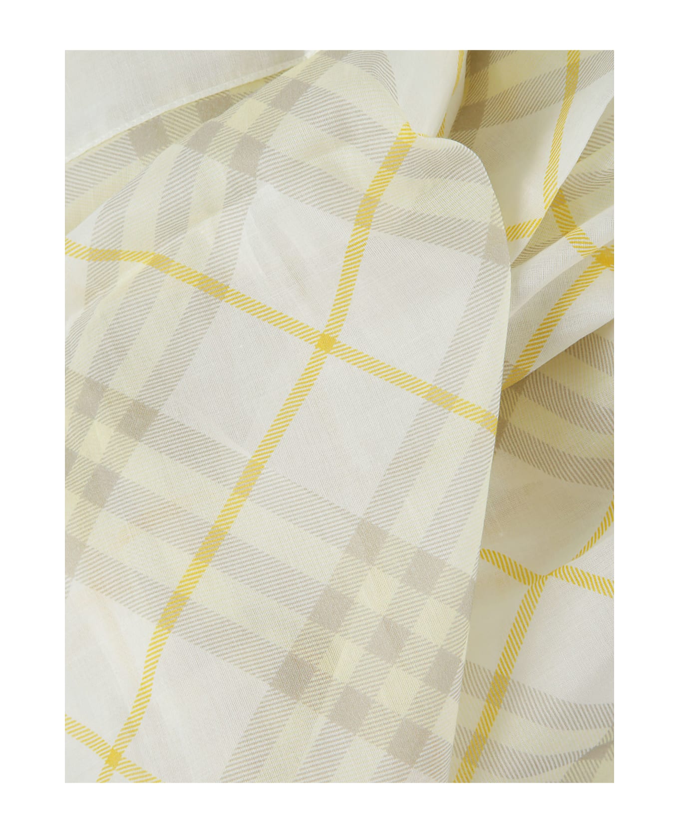 Burberry Checked Scarf - Wheat