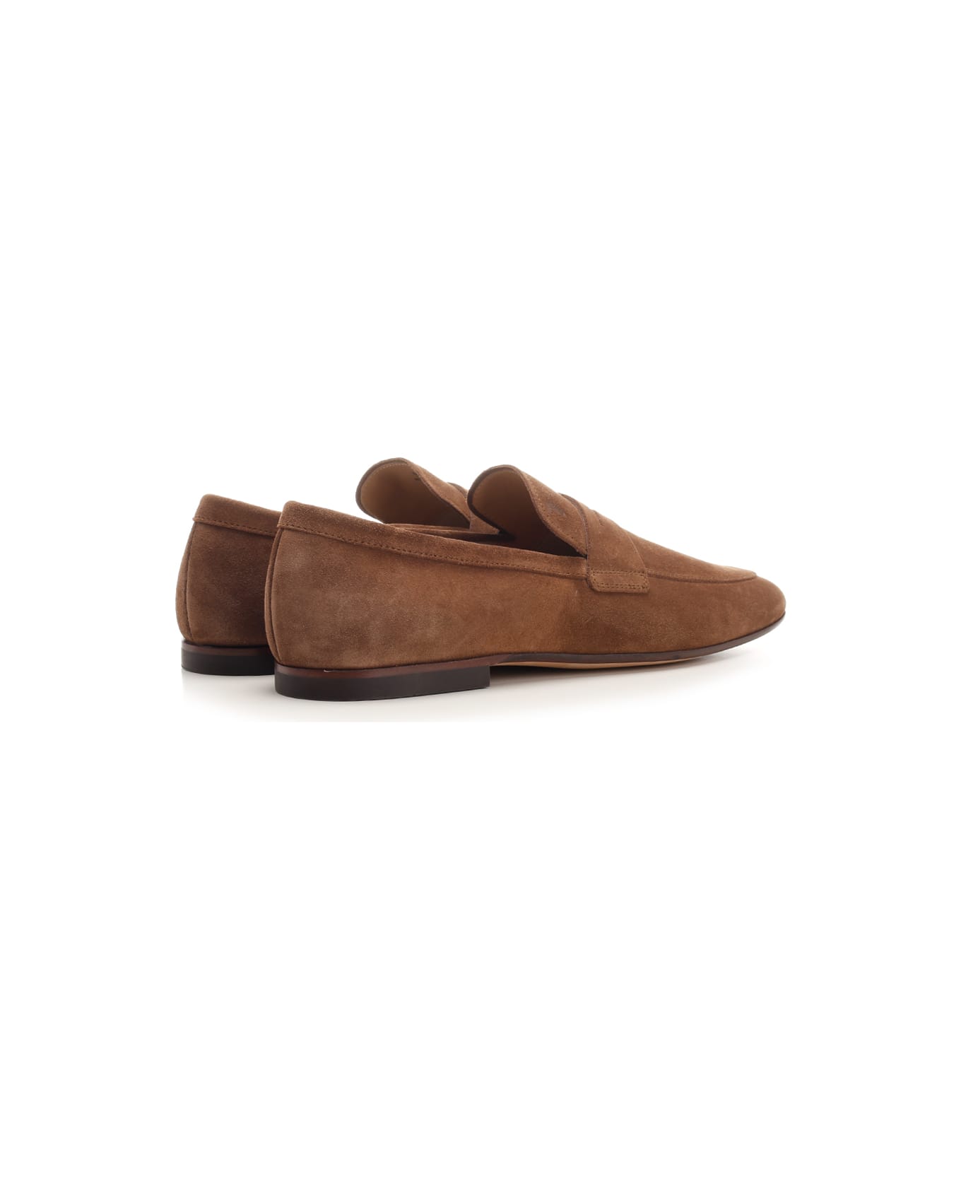 Tod's Suede Mocassin - Brown ローファー＆デッキシューズ