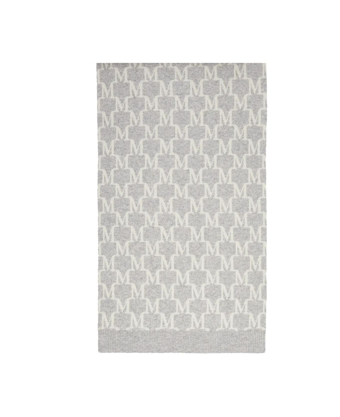 Max Mara Logo Scarf - GREY