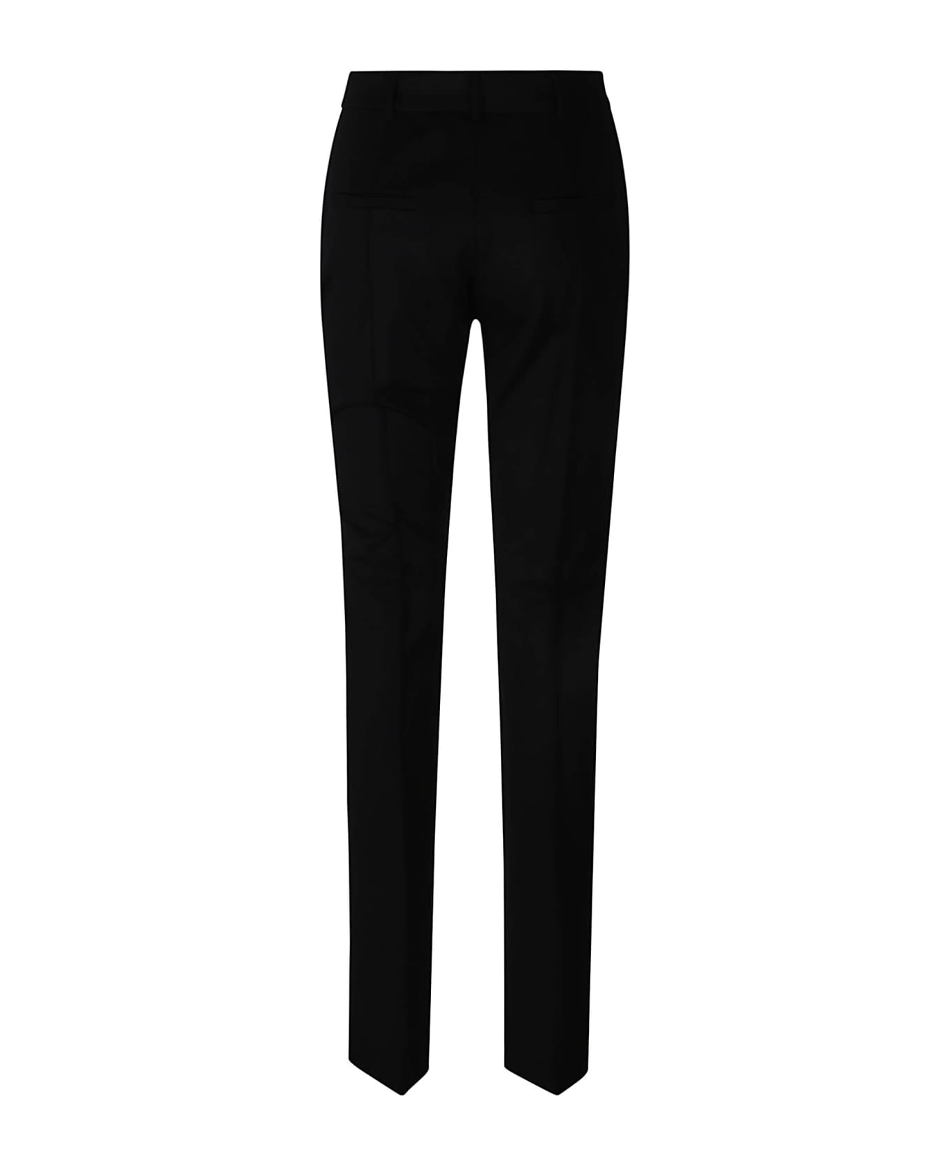 SportMax Waist Straight Leg Trousers - Black