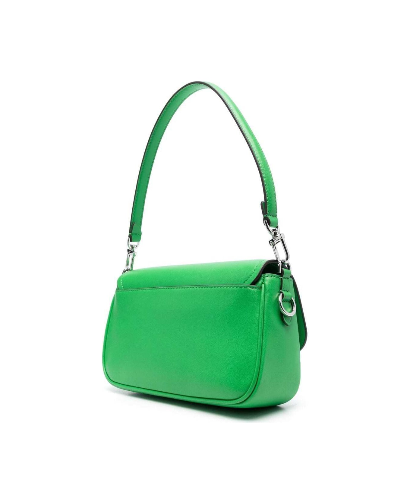 MICHAEL Michael Kors Green Parker Medium Shoulder Bag In Leather Woman - Green