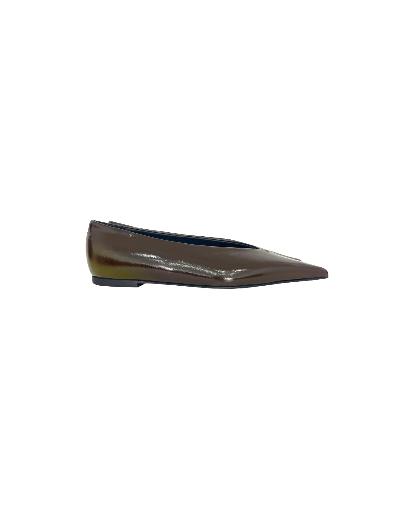 Proenza Schouler Slash Flat - Chocolate