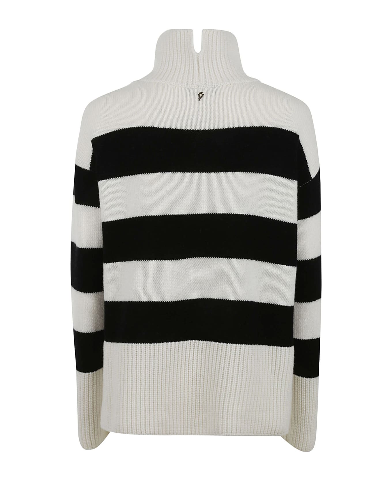 Dondup High-neck Stripe Knit Sweater