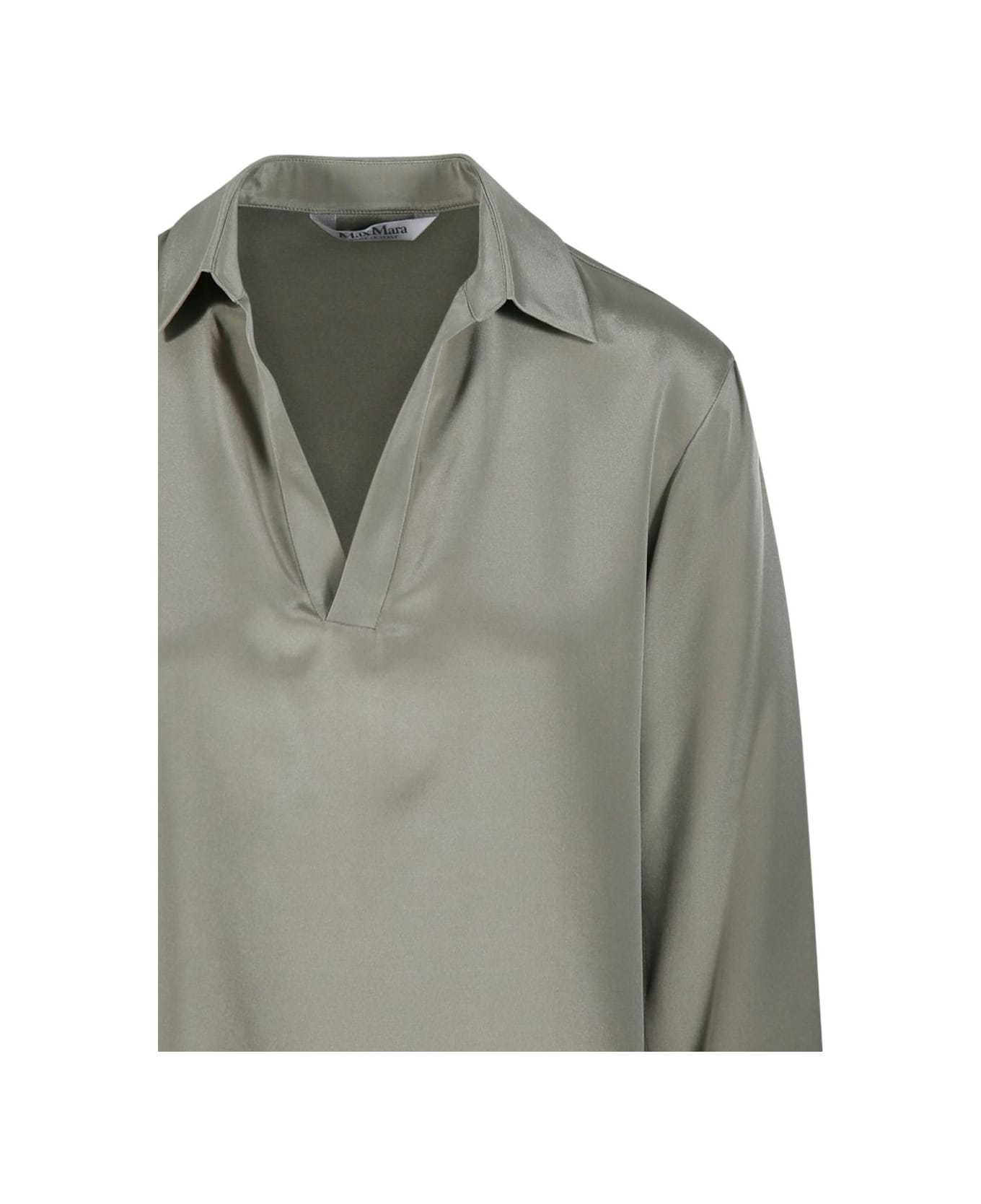 Max Mara V-neck Blouse - Grey