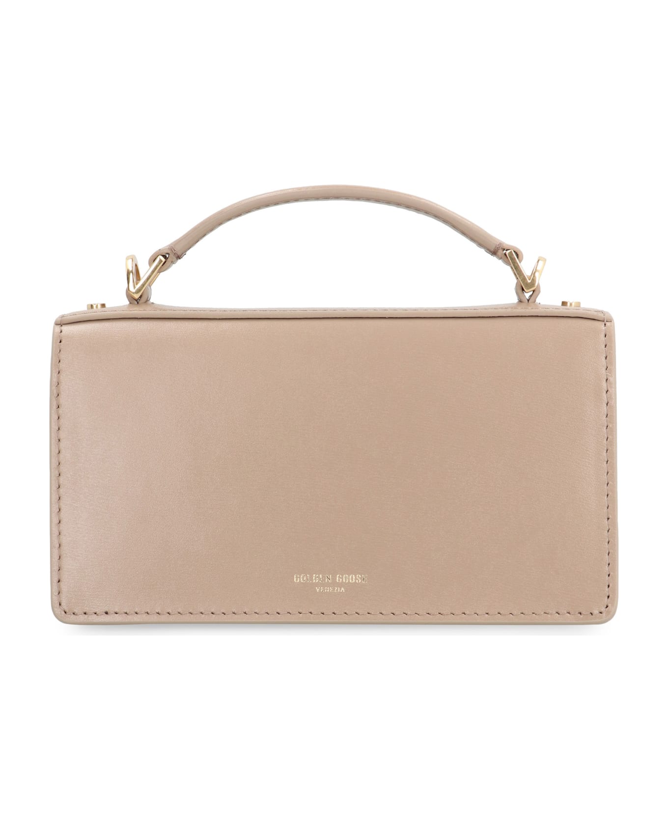 Golden Goose Small 
venezia
 Beige Palmellata Leather Bag - Beige