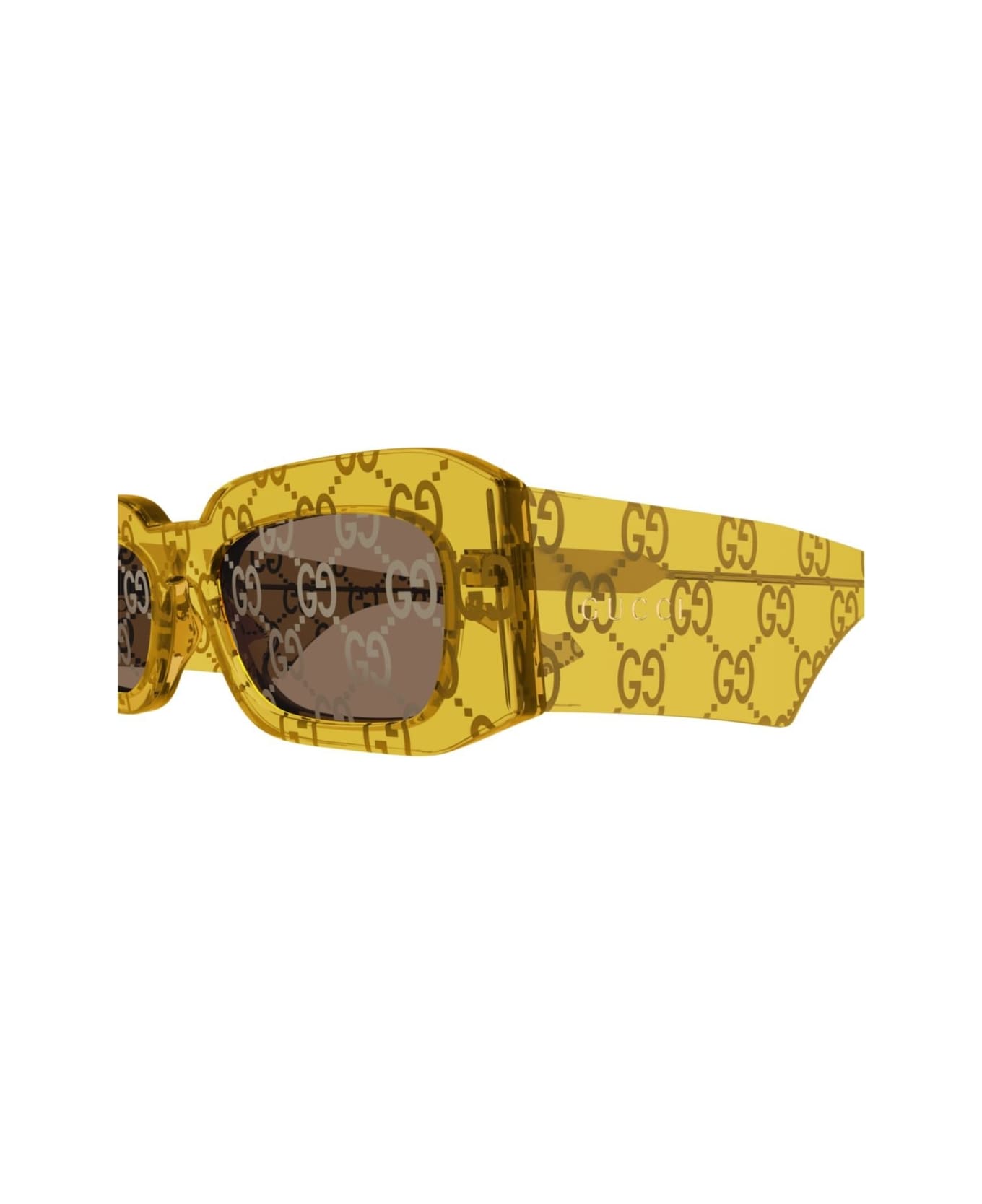 Gucci Eyewear Gg1426s-007yellow-yellow-brown - YELLOW-YELLOW-BROWN