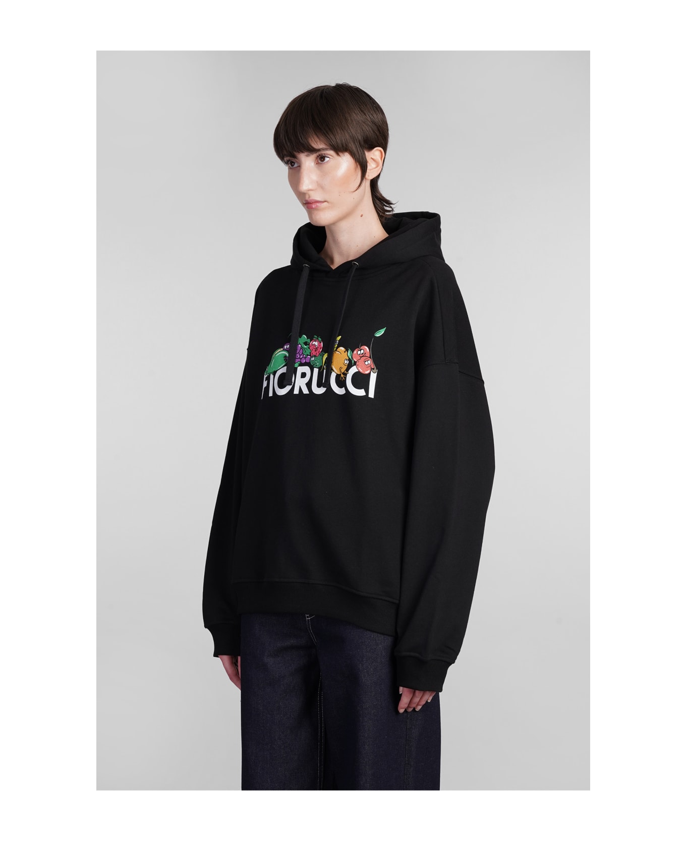 Fiorucci Sweatshirt In Black Cotton - Black フリース