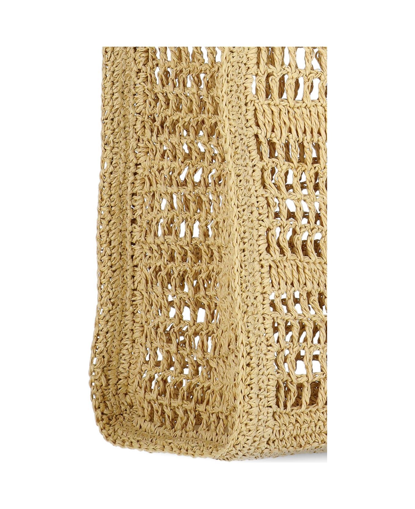 Tory Burch Ella Hand-crocheted Small Tote Bag - Beige