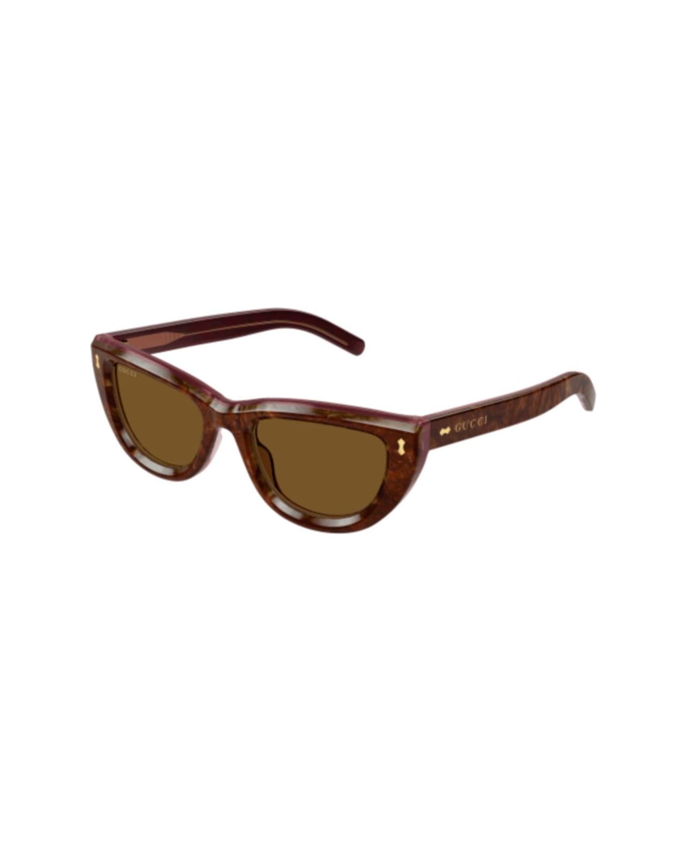 Gucci Eyewear Cat-eye Sunglasses - 003 pink pink brown