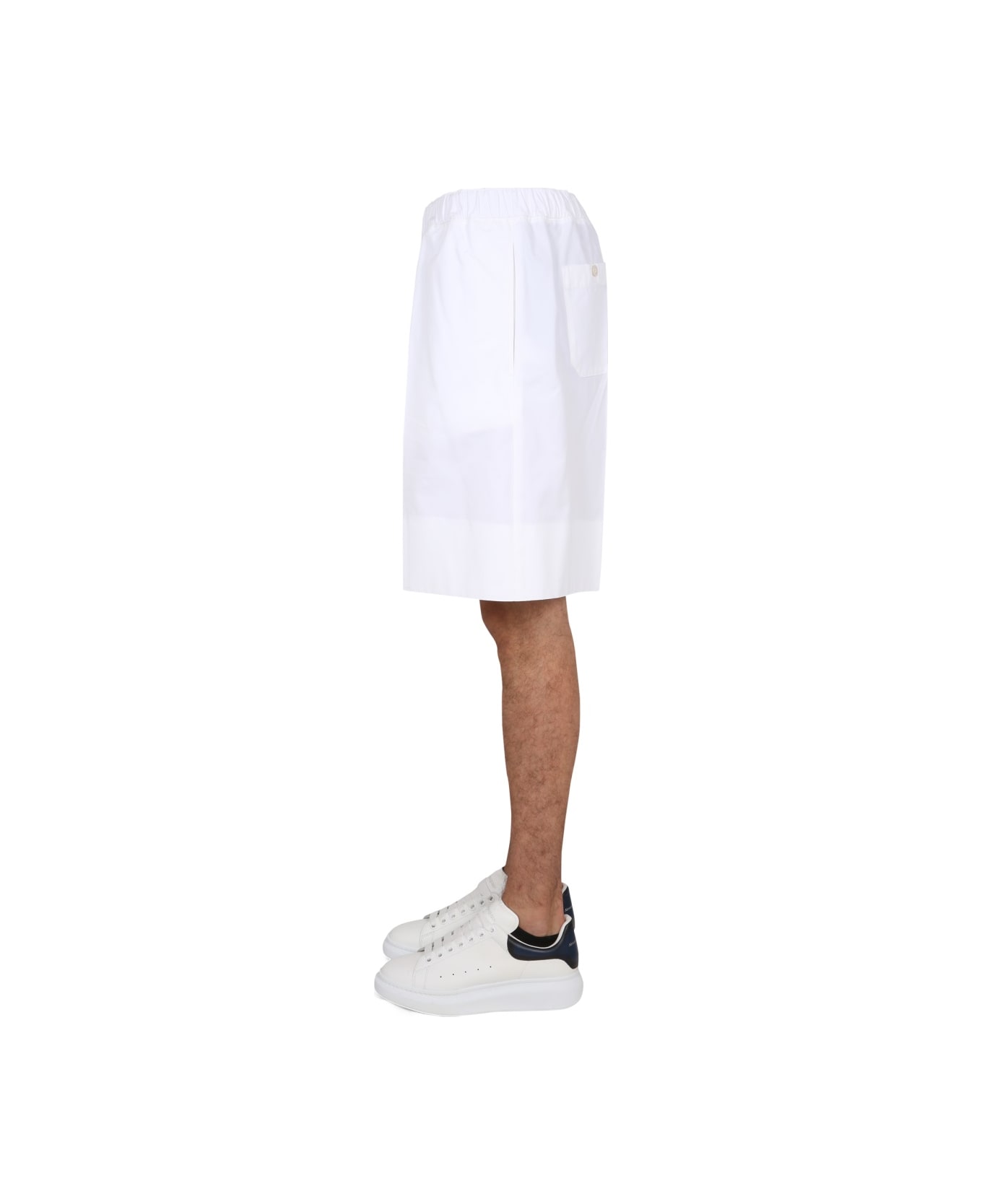 Alexander McQueen Wide-leg Shorts - WHITE ショートパンツ