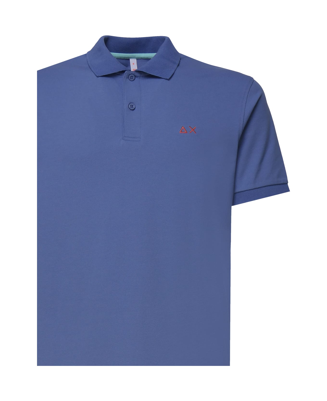 Sun 68 Polo T-shirt In Cotton - Avion Blue