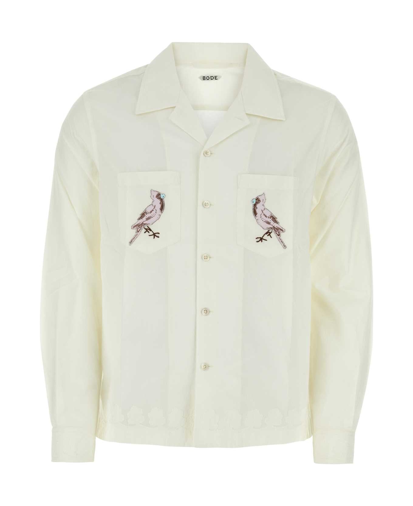 Bode Ivory Cotton Shirt - WHITEMULTI シャツ