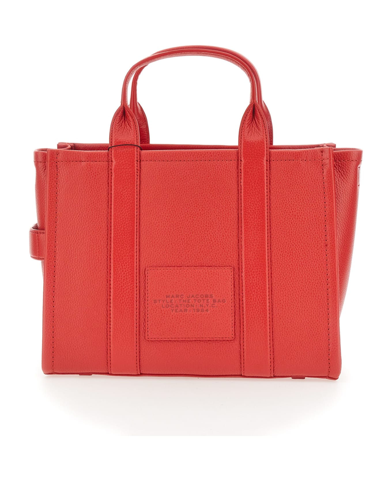 Marc Jacobs The Leather Medium Tote Bag - ROSSO トートバッグ