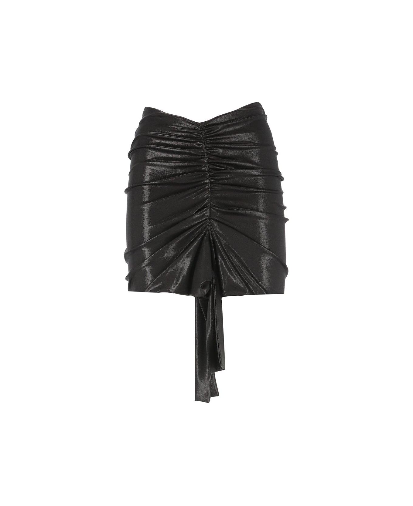 Pinko Scavigna Gathered-detail Mini Skirt - Black スカート
