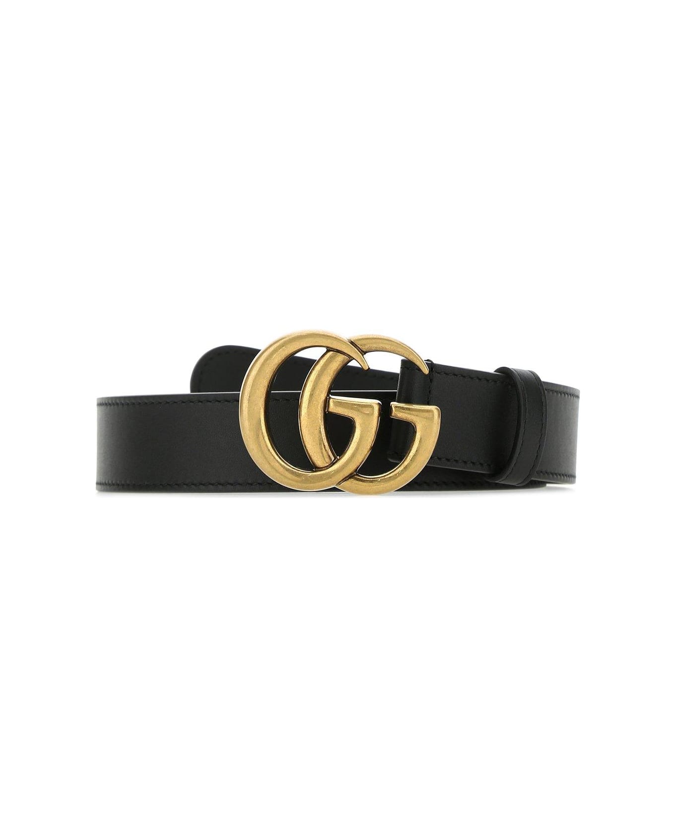 Gucci Double G Buckle Belt - Black